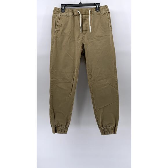 H&M L.O.G.G. Men's Tan Denim Slim-Fit Stretch Drawstring Jogger Pants SZ M - Picture 1 of 11